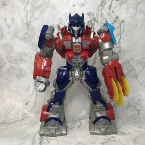 Hasbro Tomy Optimus Prime Light Up Talking Action Figure Saw Blade Transformer